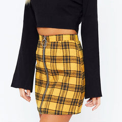 Check Yes Plaid Mini Skirt