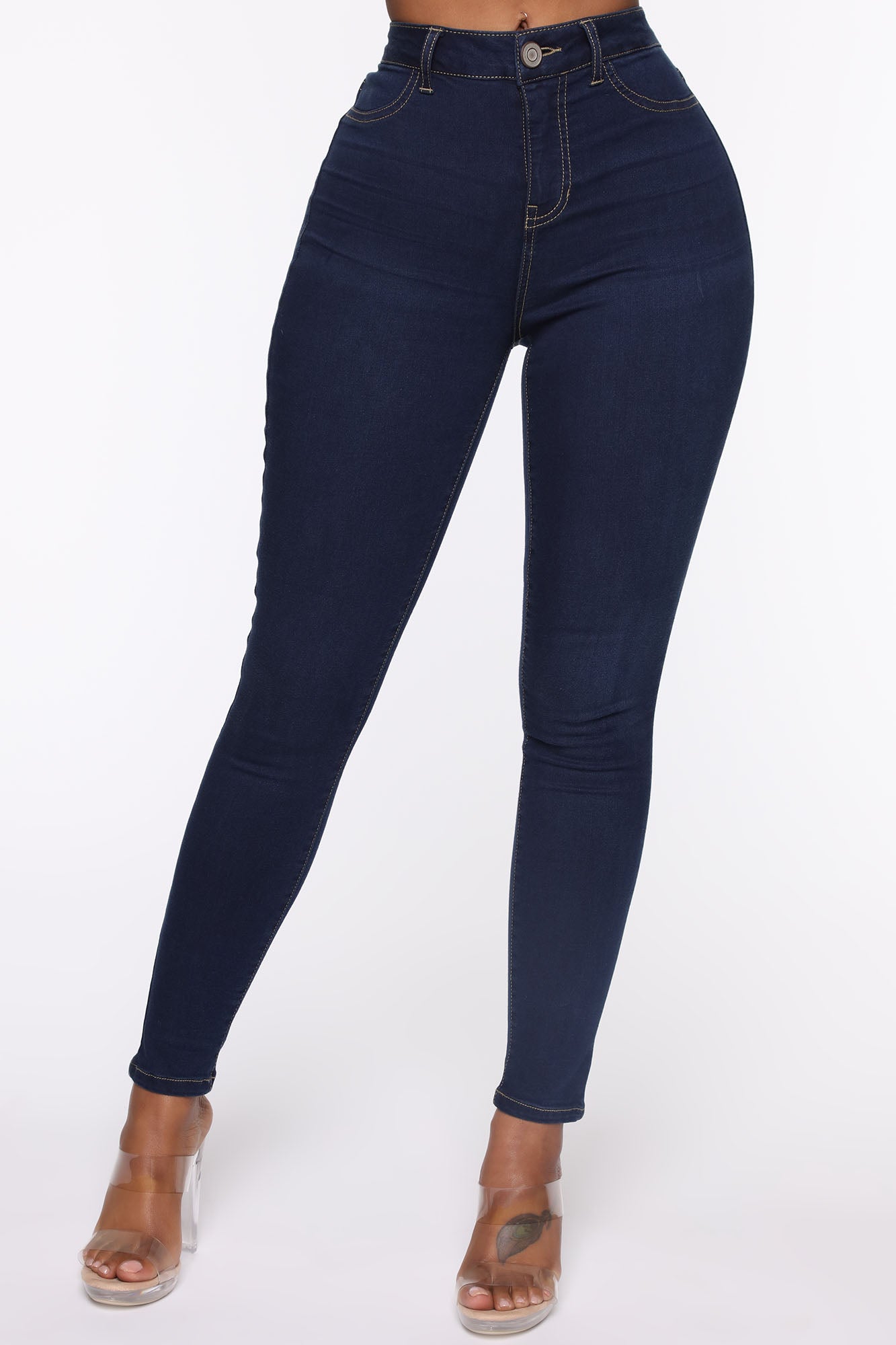 Oooh Girl High Rise Ankle Jeans - Rinse