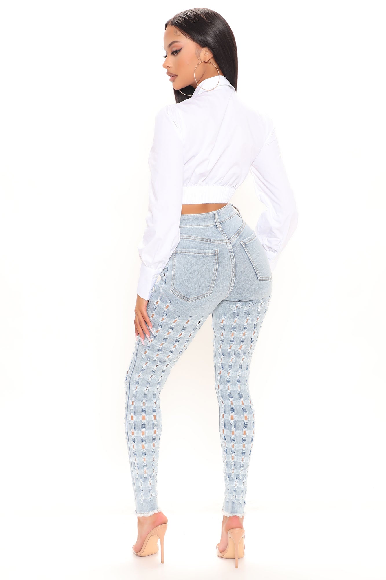 All The Feels Stretch Skinny Jeans - Light Blue Wash