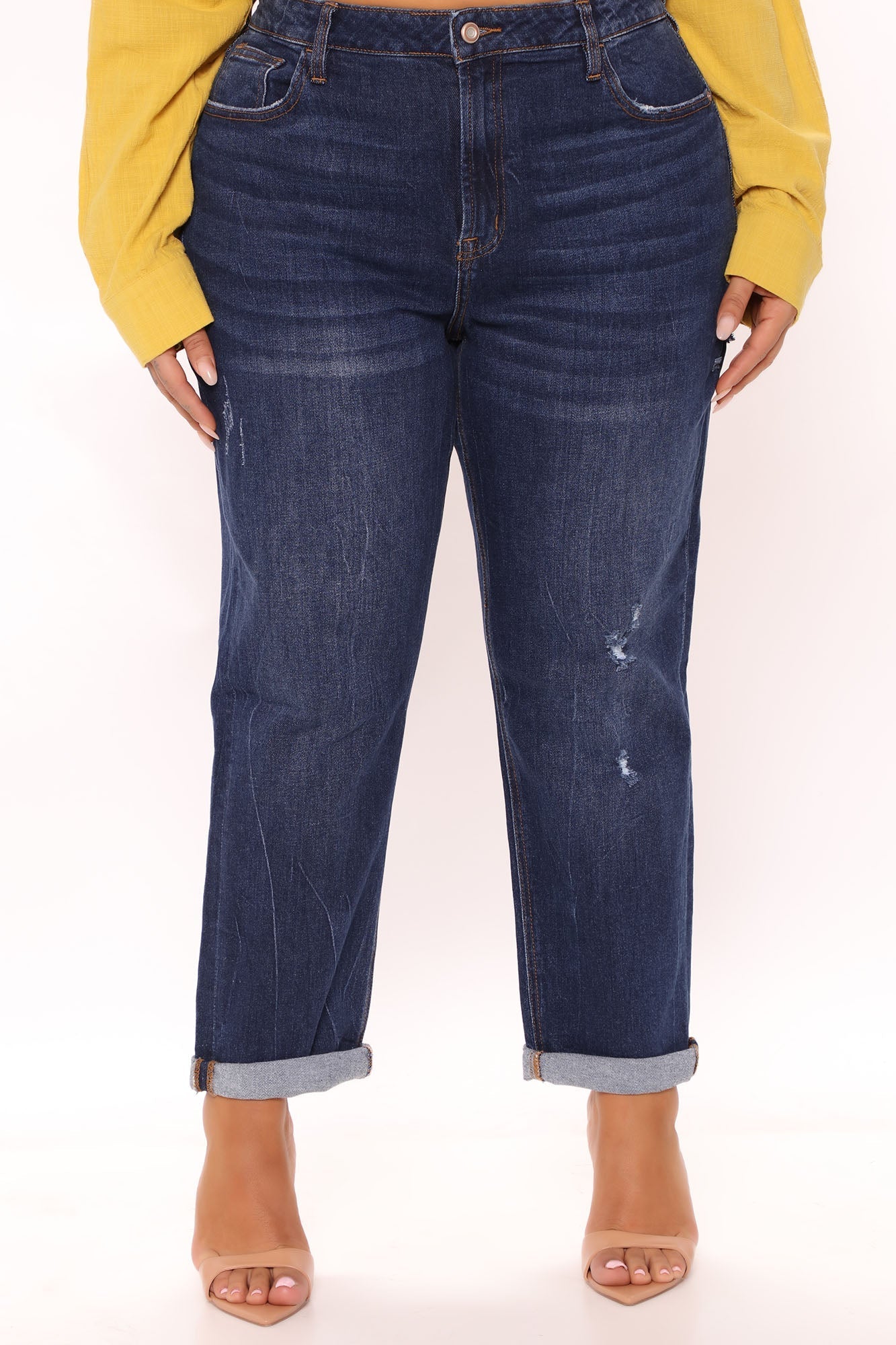 It's Official Stretch Mom Jeans - Dark Wash