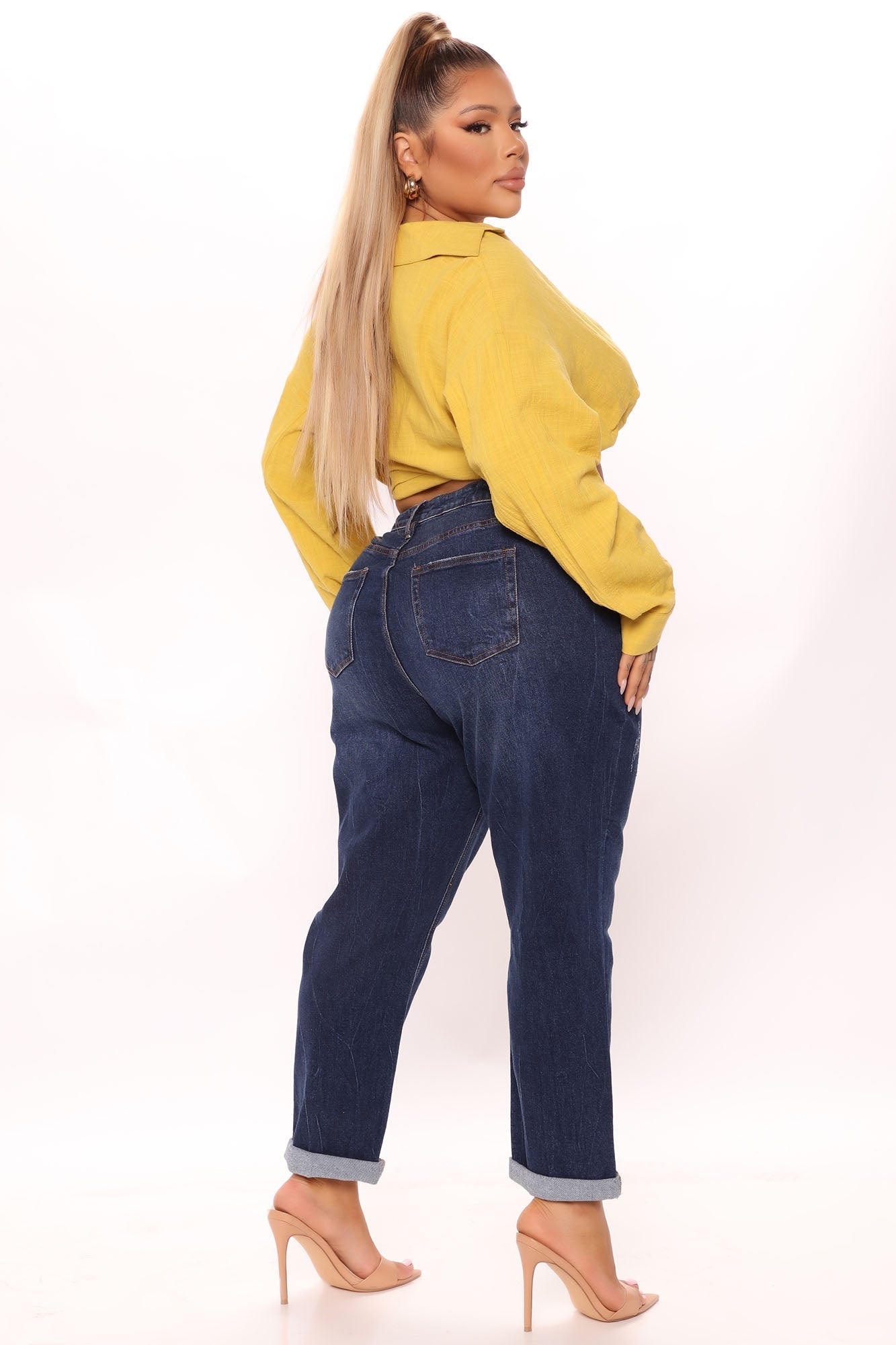 It's Official Stretch Mom Jeans - Dark Wash