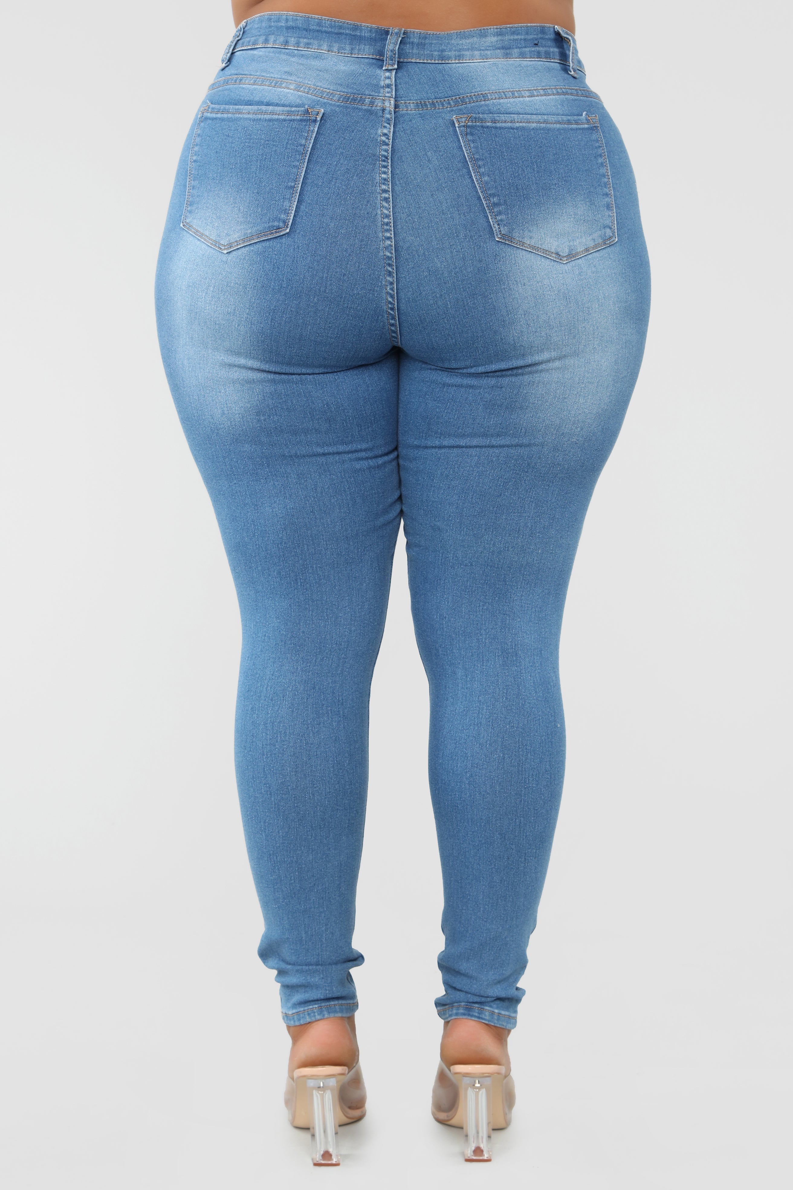 Bold Statement Skinny Jeans - Medium Denim