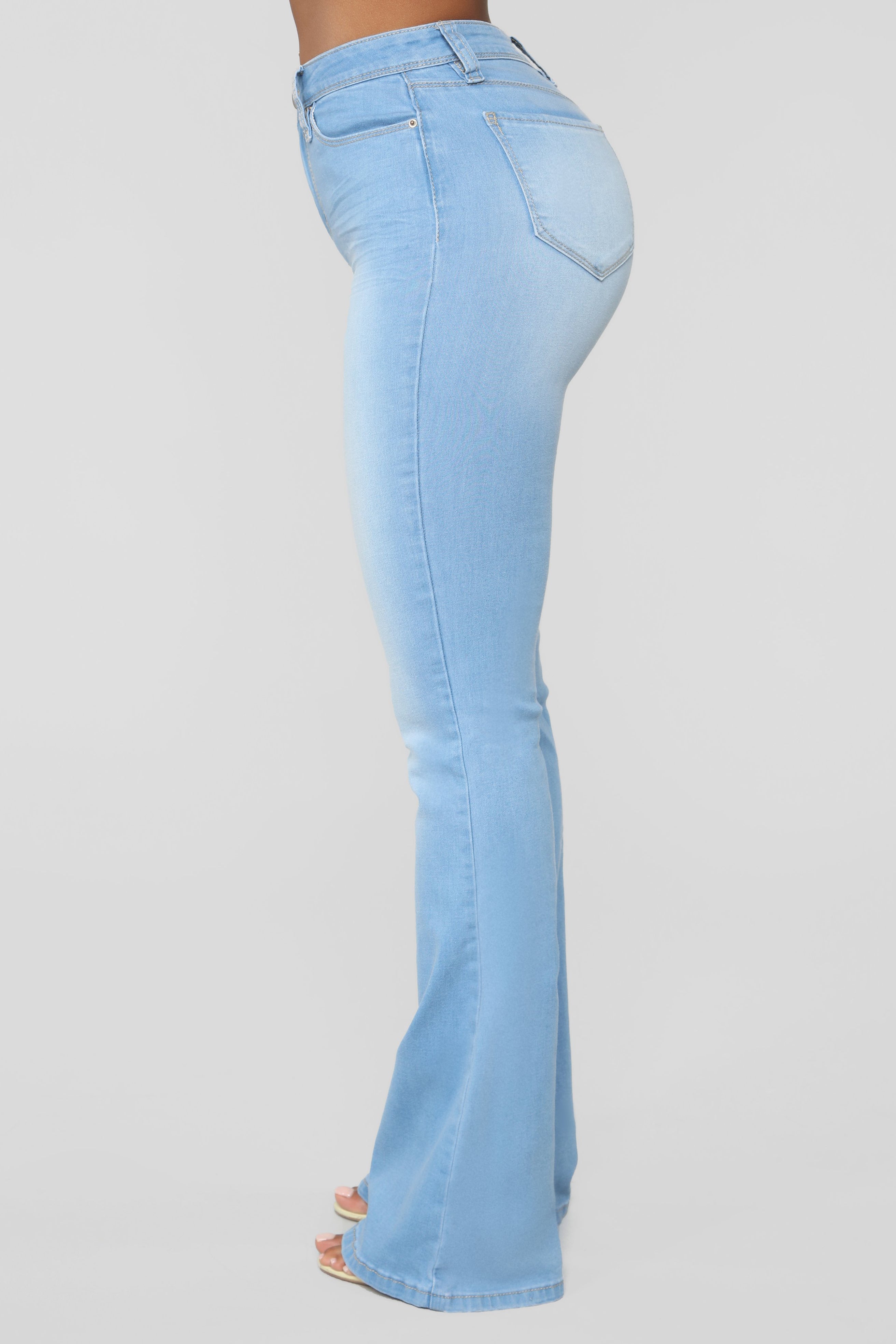 Jodie High Rise Flare Jeans - Light Blue Wash