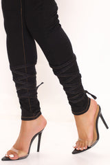 Can't Tie Me Down High Rise Skinny Jeans - Black