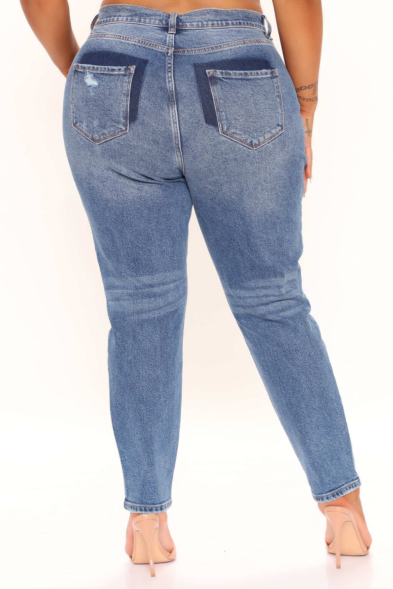 I Got It From My Stepmom High Rise Jeans - Medium Blue Wash – VP Clothes