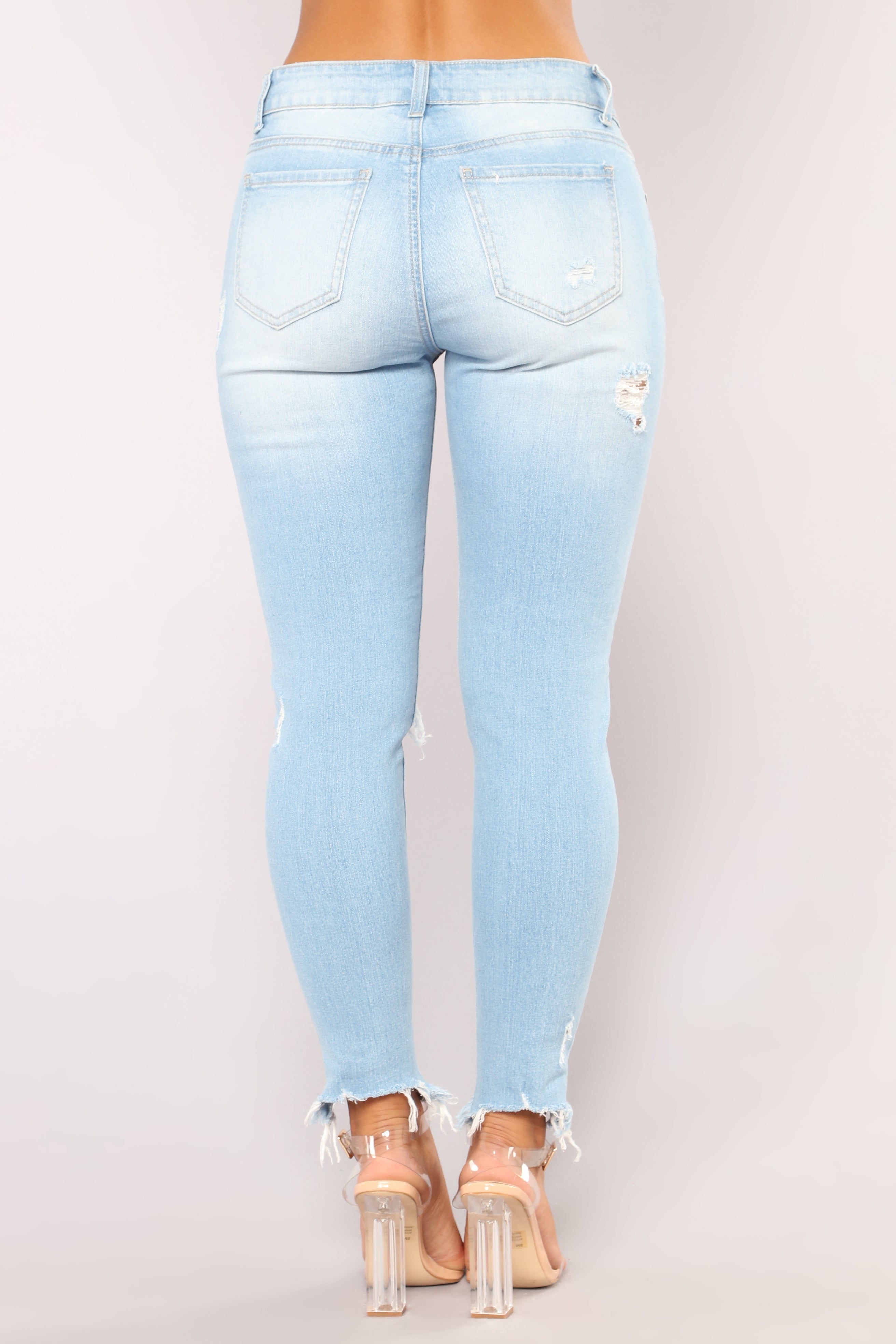 Something About You Ankle Jeans - Light Blue Wash