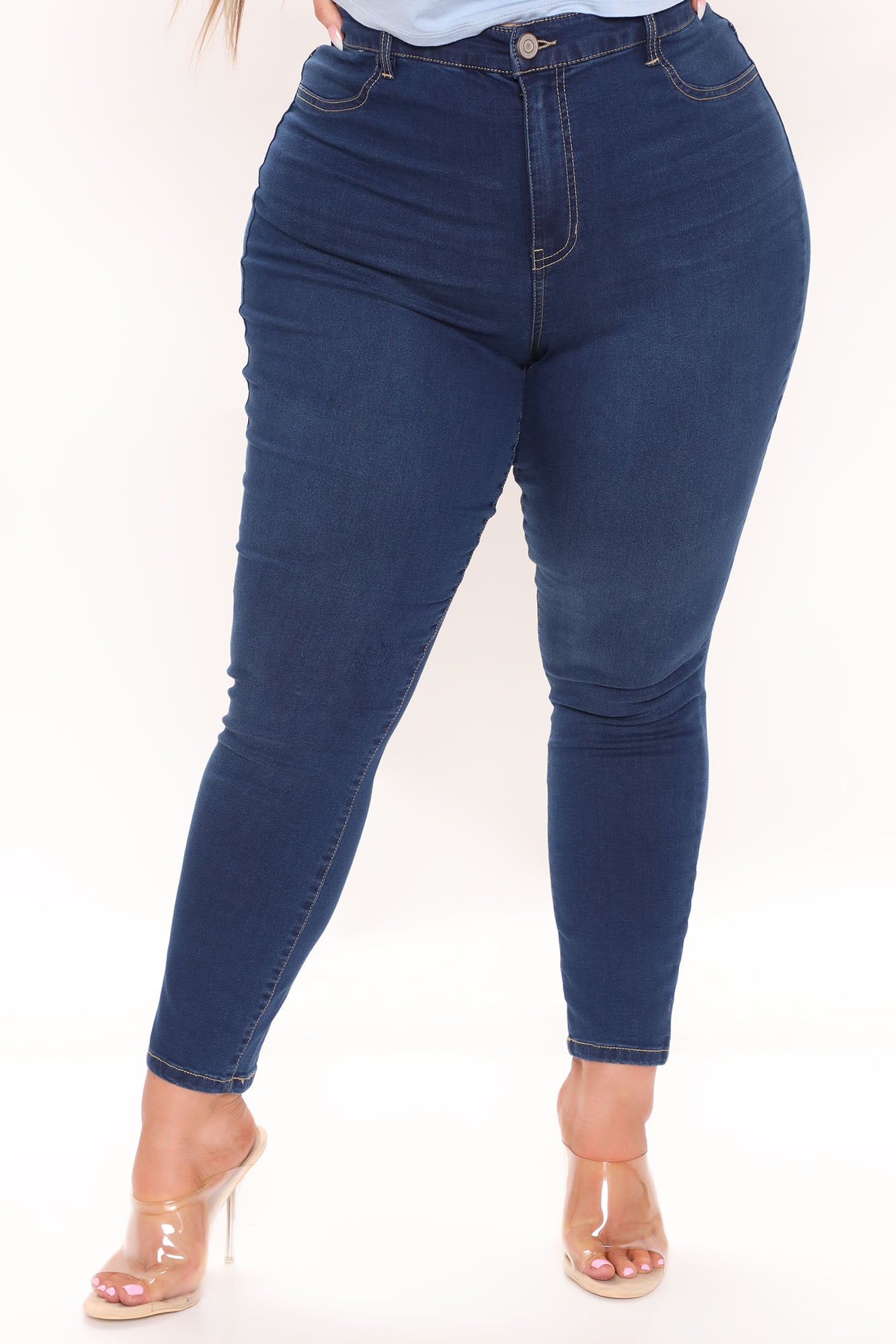 Oooh Girl High Rise Ankle Jeans - Rinse