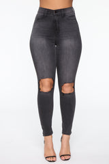 All For You High Rise Jeans - Black