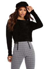 Chenille With You Pullover Top