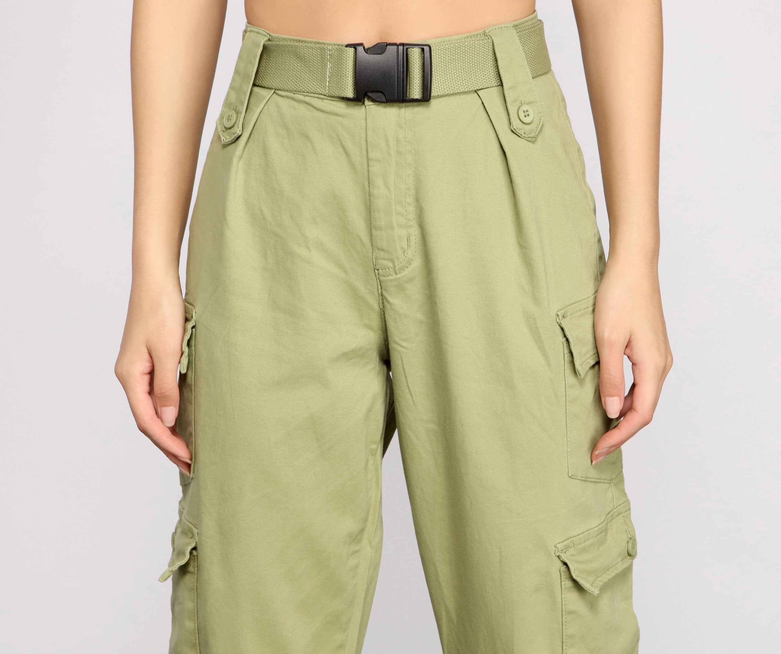 Boldly Belted Cargo Joggers