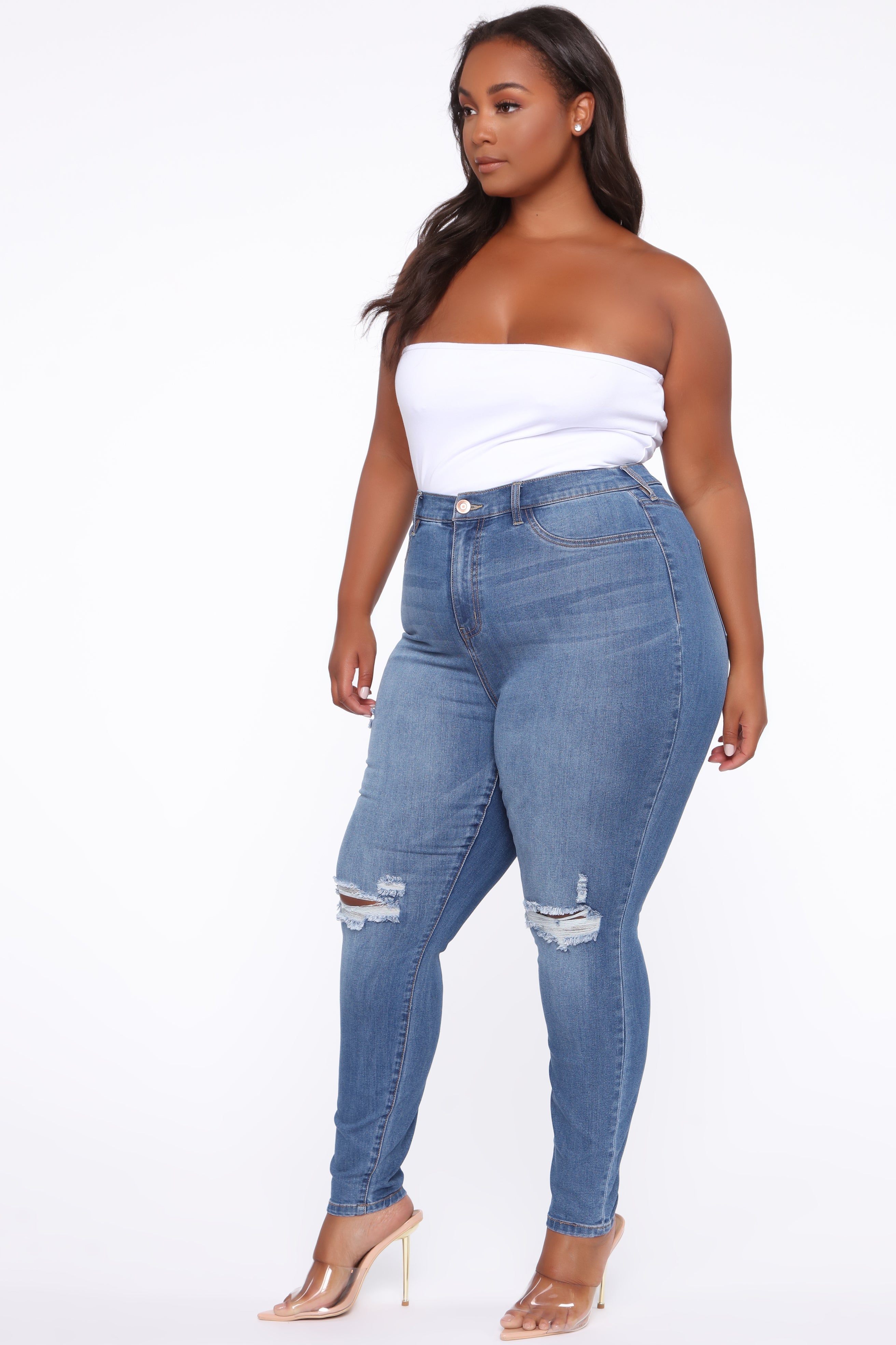 Our Favorite High Rise Skinny Jeans - Medium Blue Wash