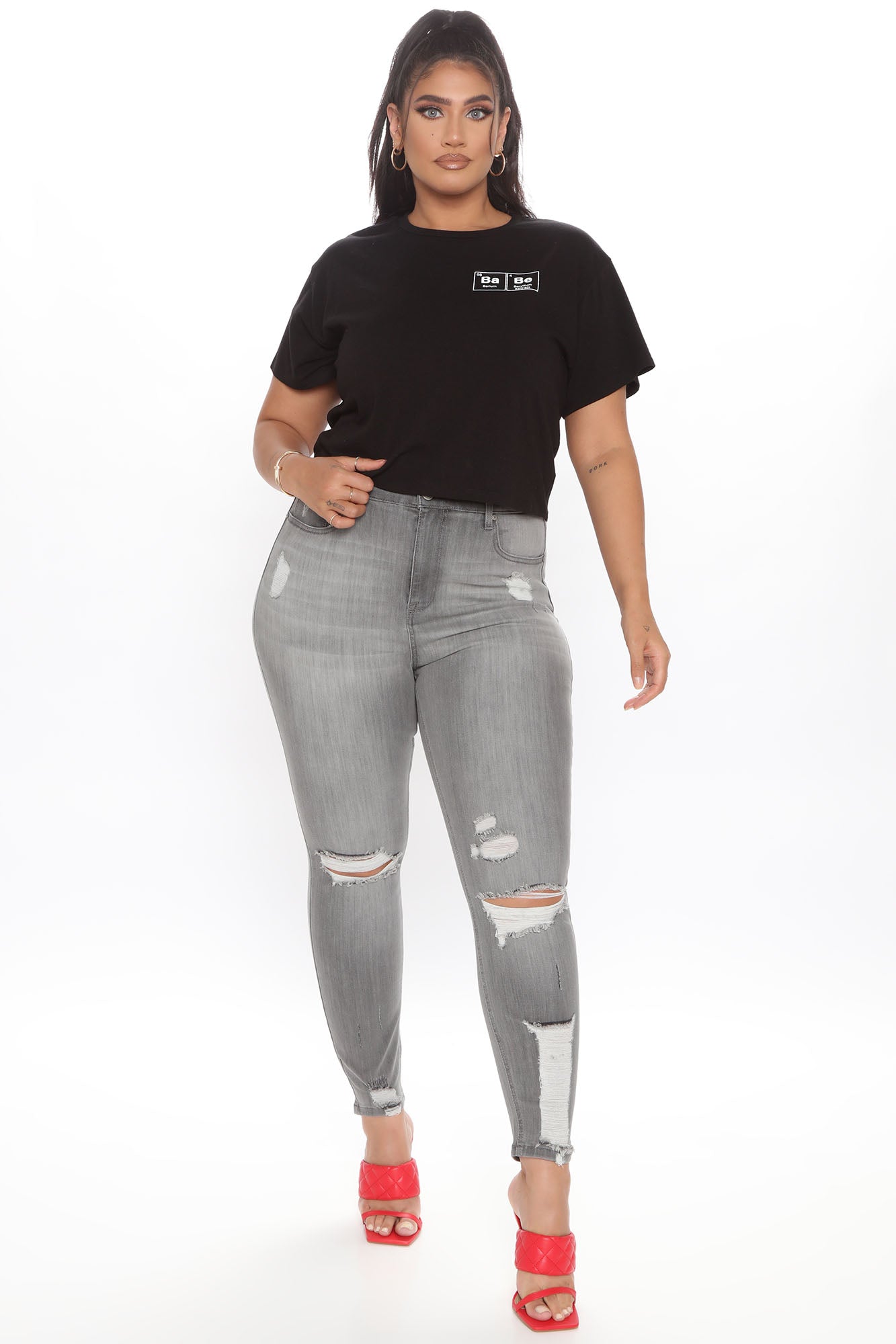 Mysterious Gal Jeans - Grey