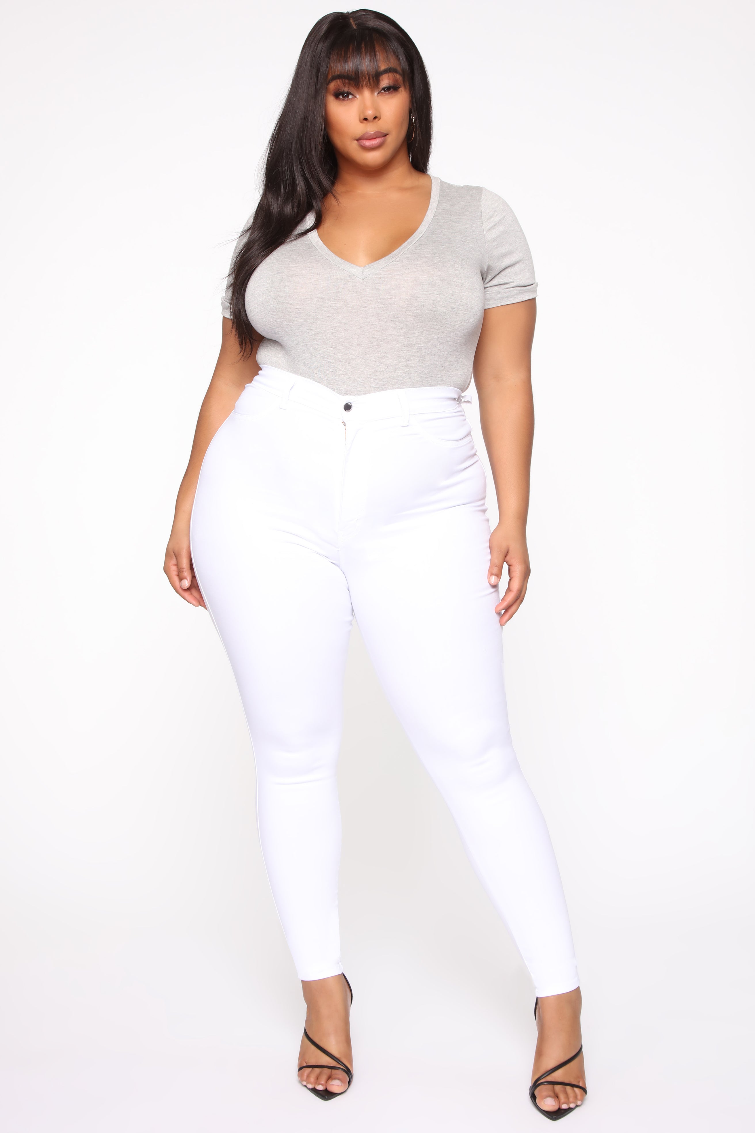 Perfectly Classic Jeans - White – VP Clothes