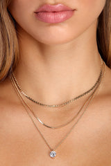 Snake It And Rhine Necklace