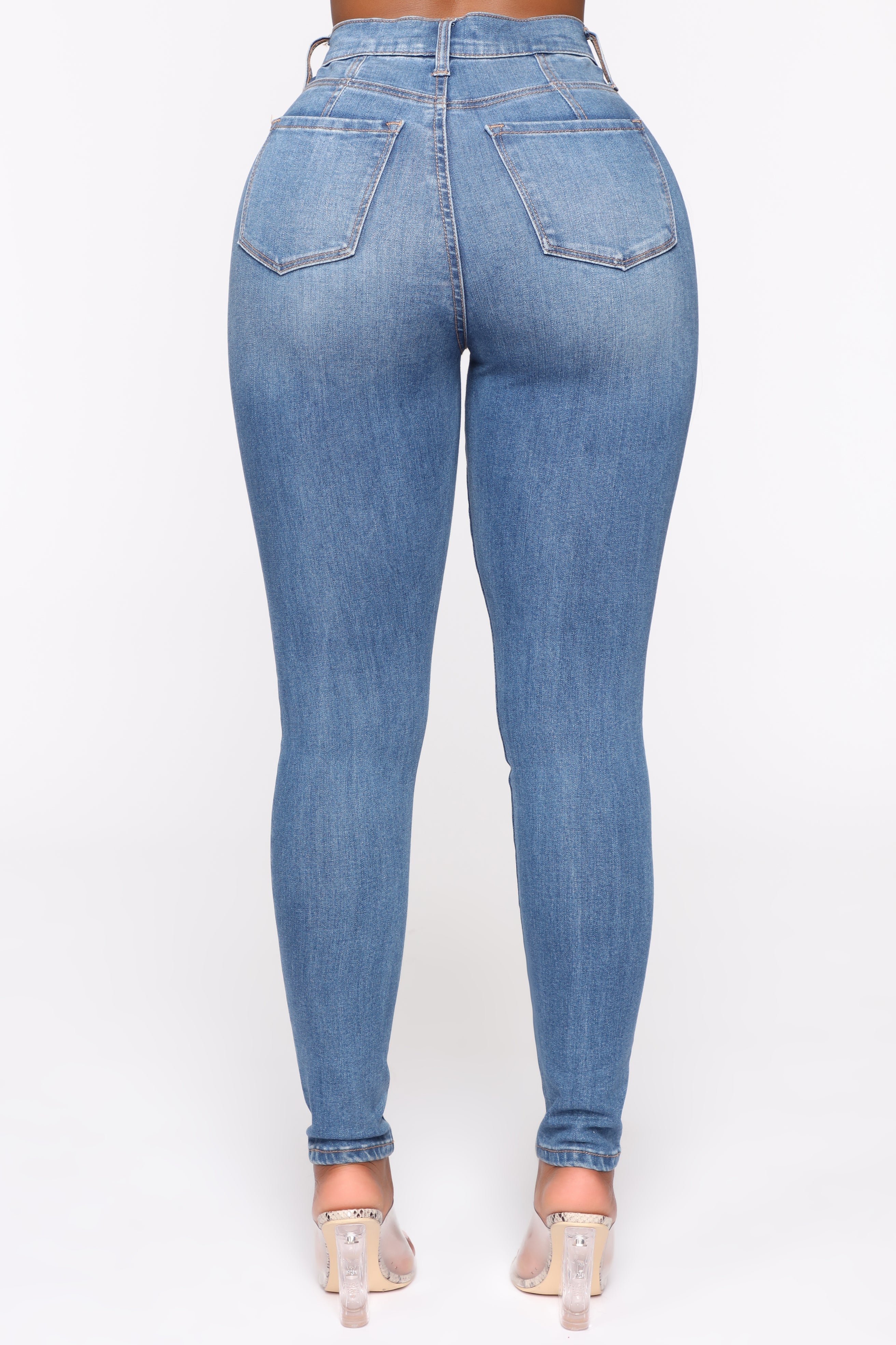 Our Favorite High Rise Skinny Jeans - Medium Blue Wash – VP Clothes