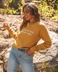 Living On The Bright Side Cotton Blend Pullover