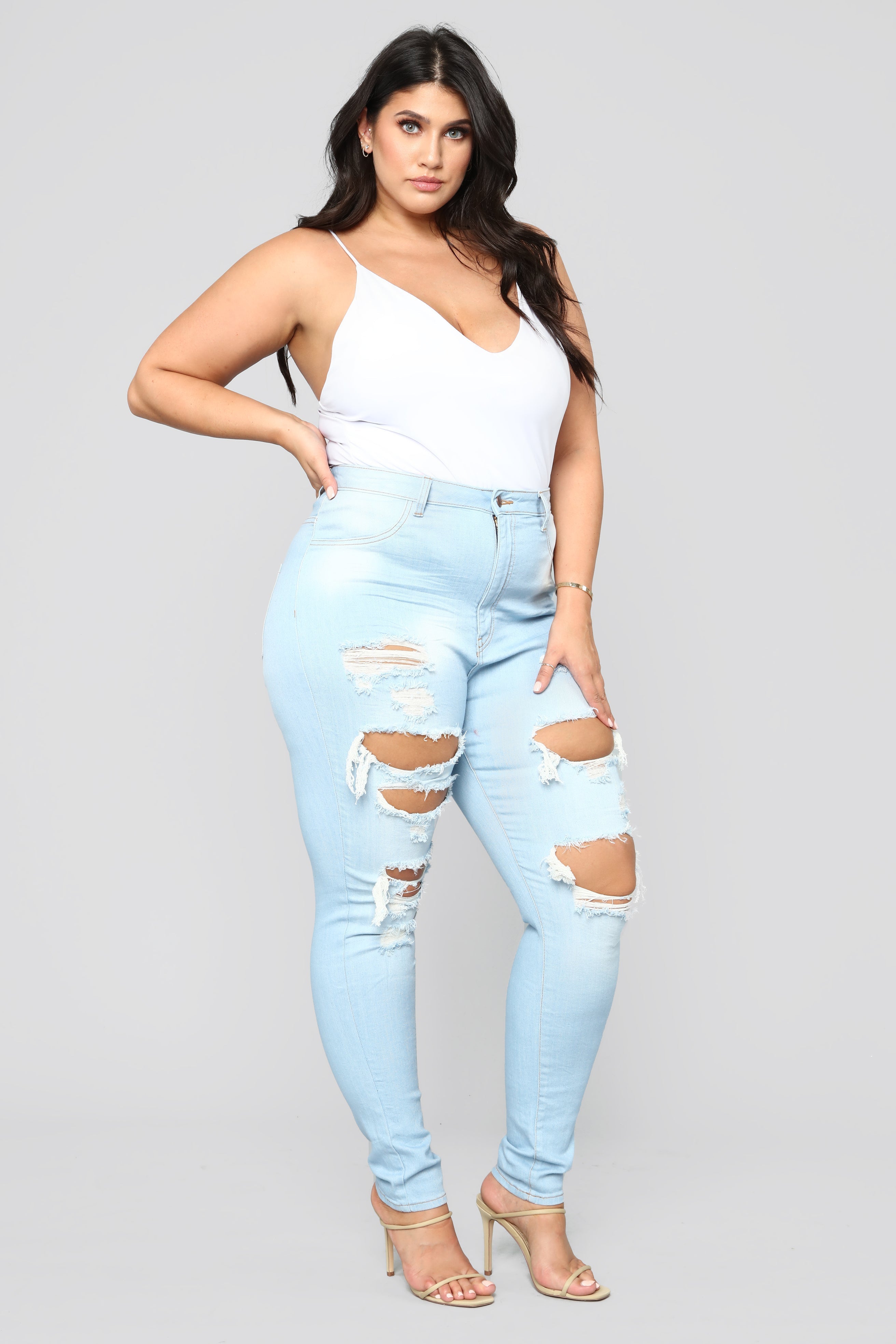 Live Let Live Skinny Jeans - Light Blue Wash