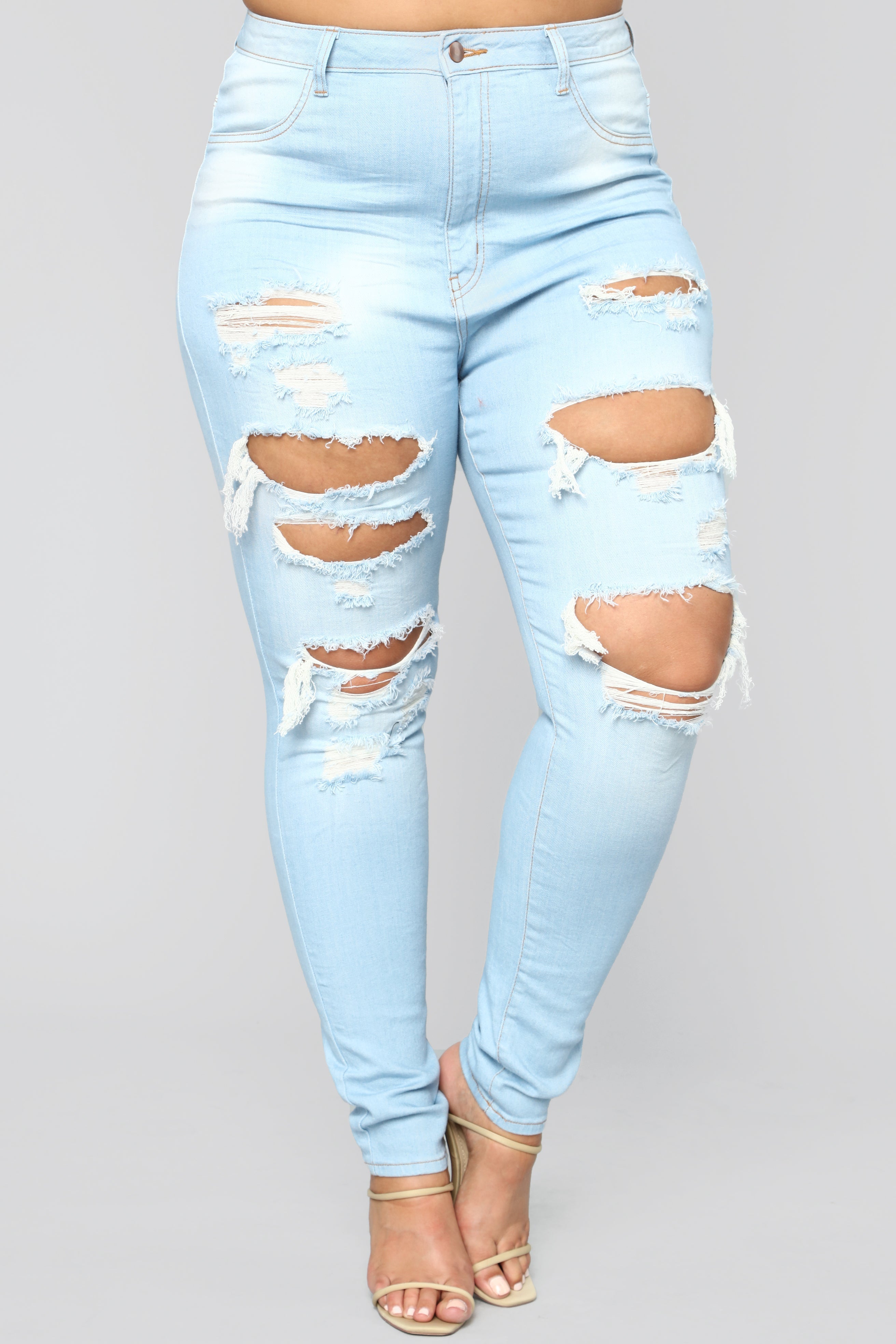 Live Let Live Skinny Jeans - Light Blue Wash