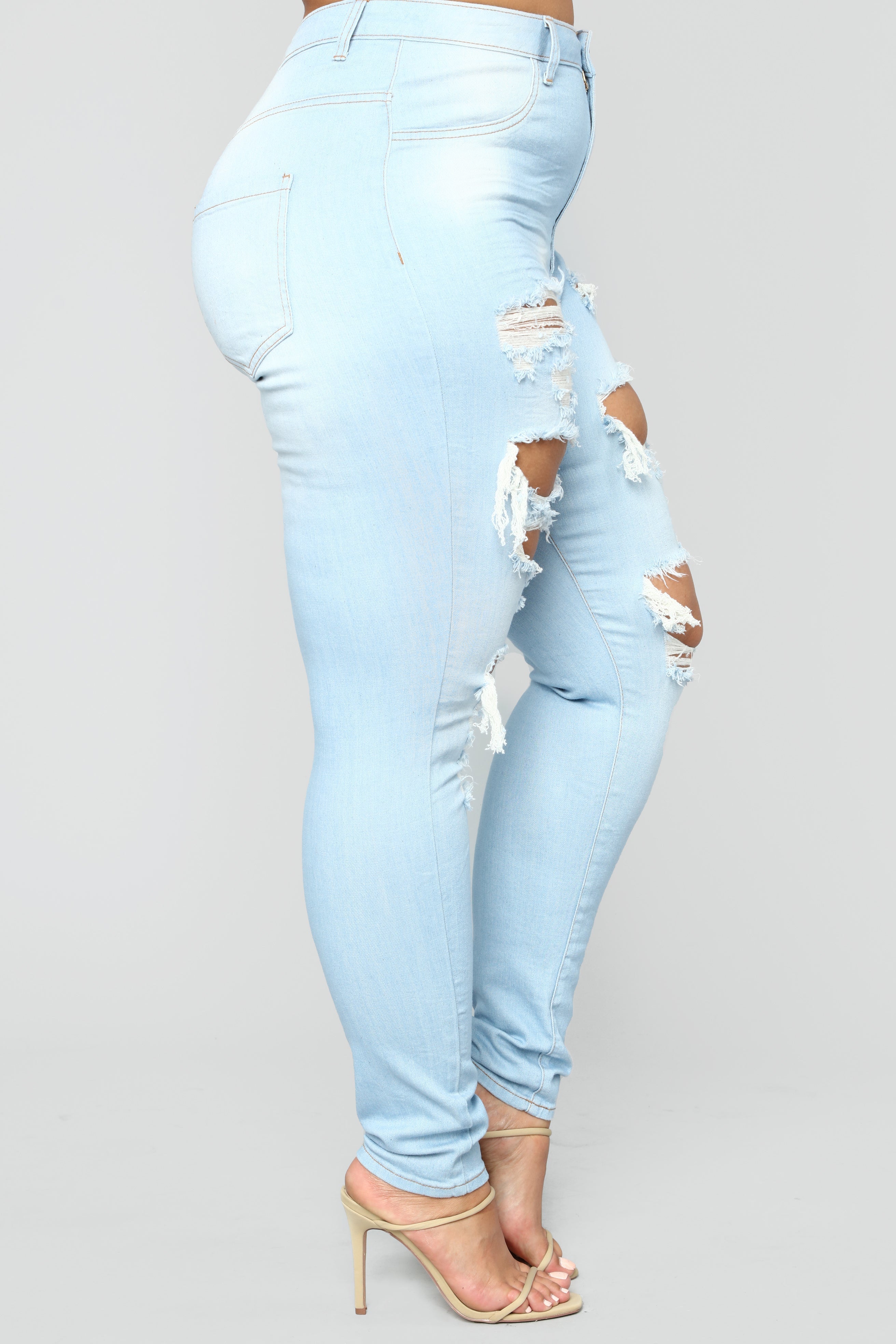 Live Let Live Skinny Jeans - Light Blue Wash