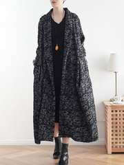 spring and autumn open style cardigan coat dress with side pockets