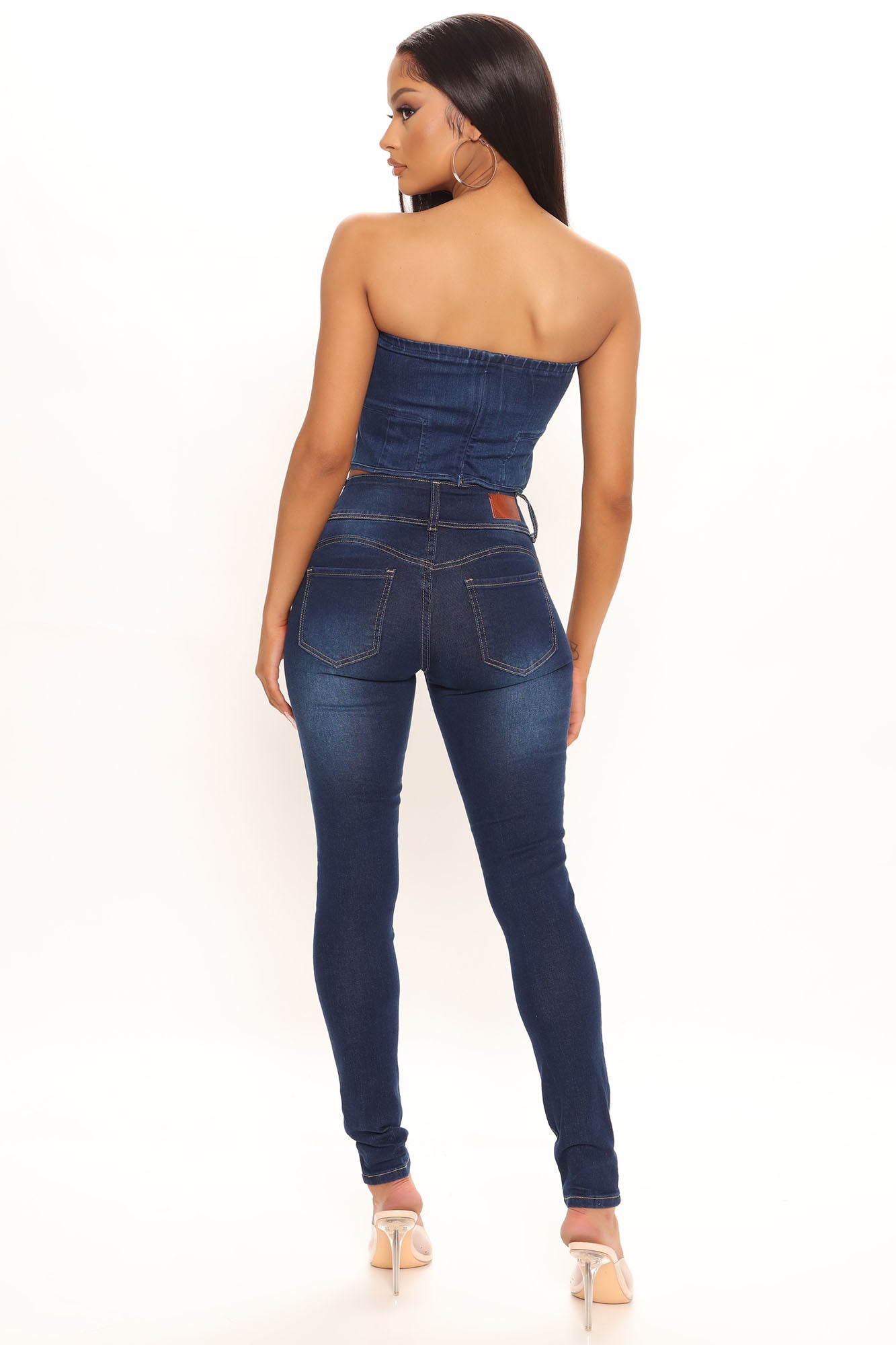 All The Moves Booty Shaping Skinny Jeans - Dark Wash