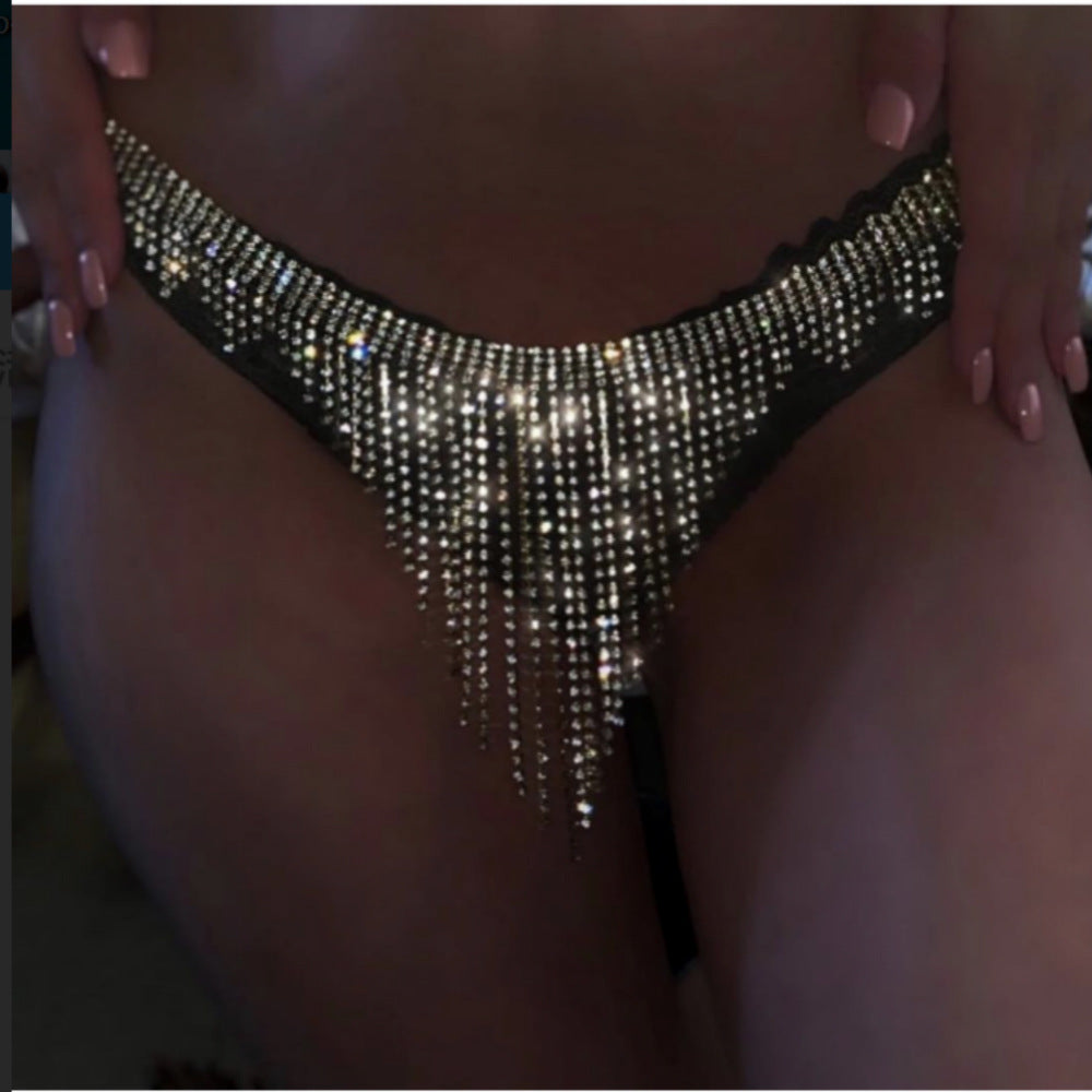 Amorous rhinestone panties jewelry