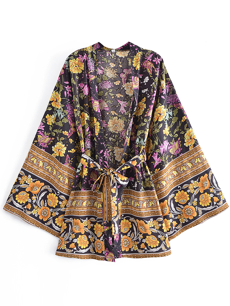 Short Length Gown Robe Kimono Duster Robe