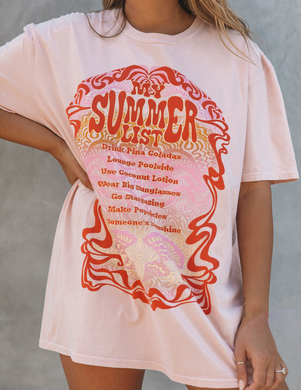 My Summer List Cotton Relaxed Tee