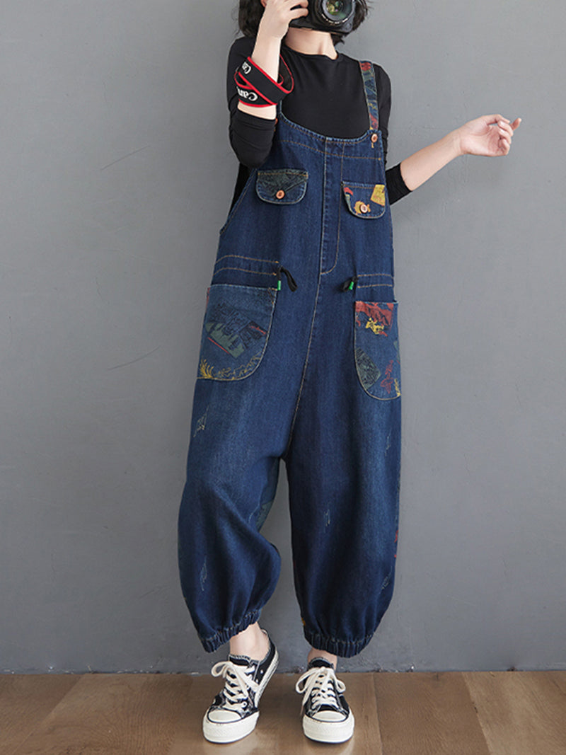 Thunder Of Desire Denim Overall Dungarees – VP Clothes