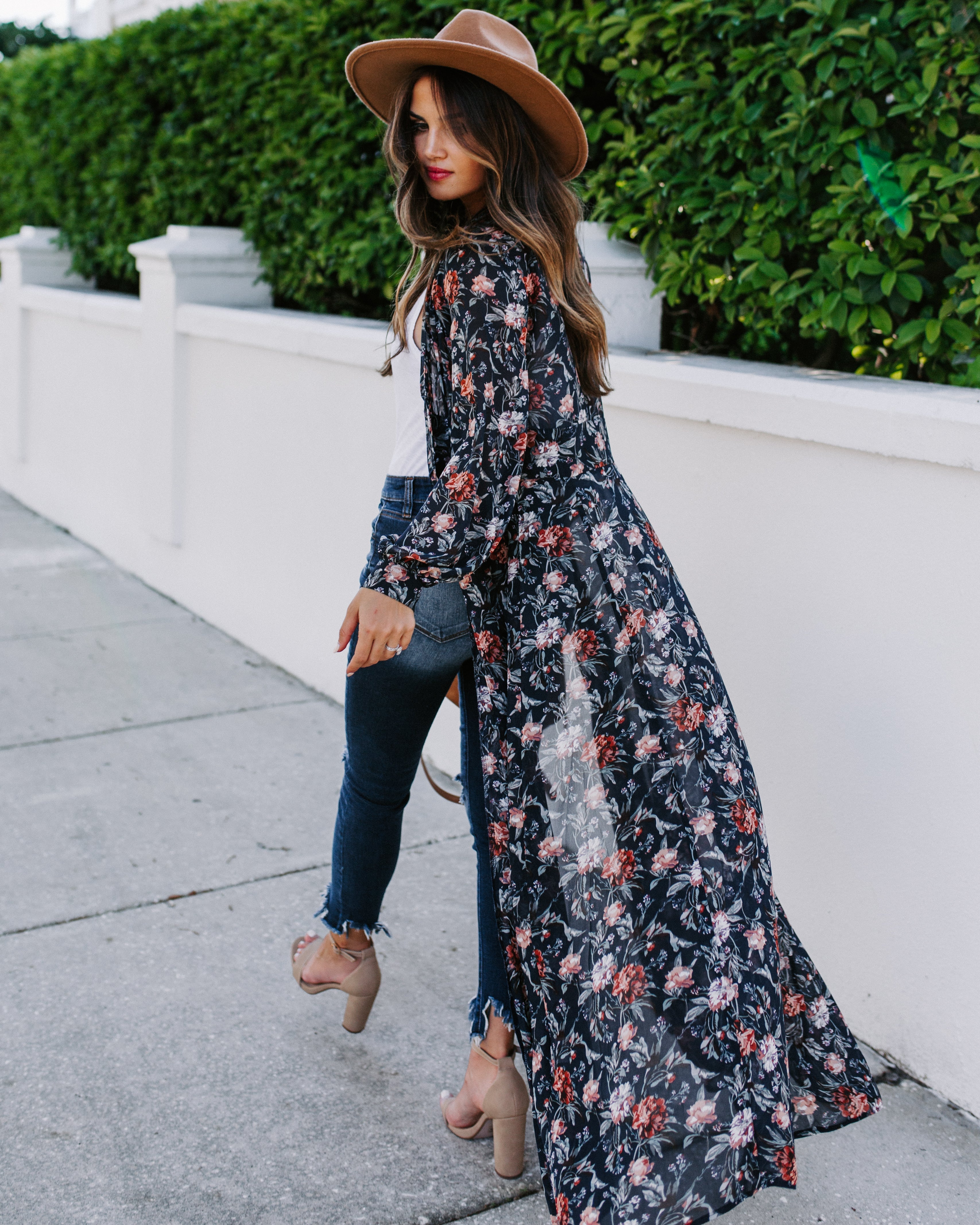 All Is Well Floral Duster Kimono
