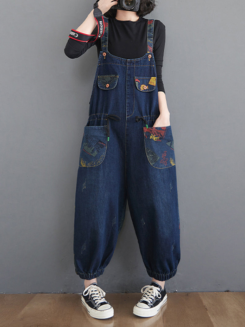 Thunder Of Desire Denim Overall Dungarees – VP Clothes