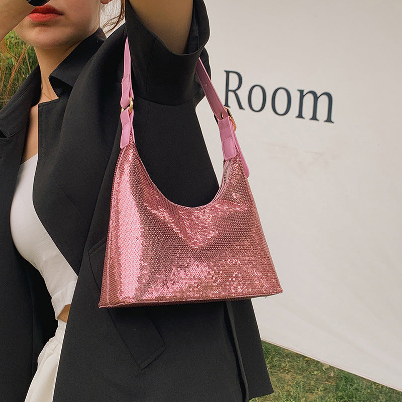 Fashion Shoulder Sequin Party Handbag