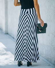 Brina Striped Knit Maxi Skirt