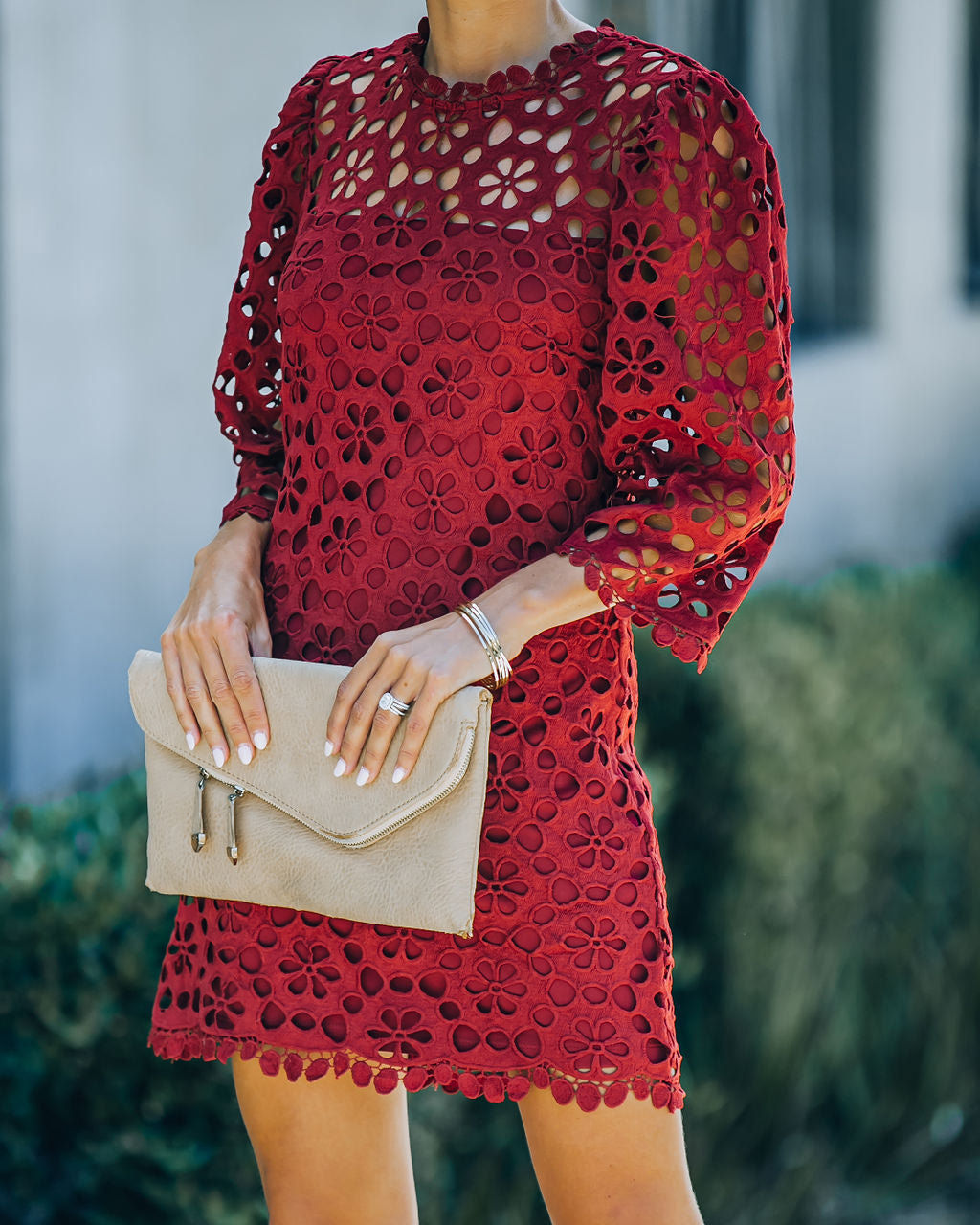 Cecily Crochet Shift Dress
