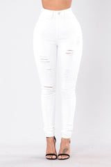 Hit The Freeway Jeans - White
