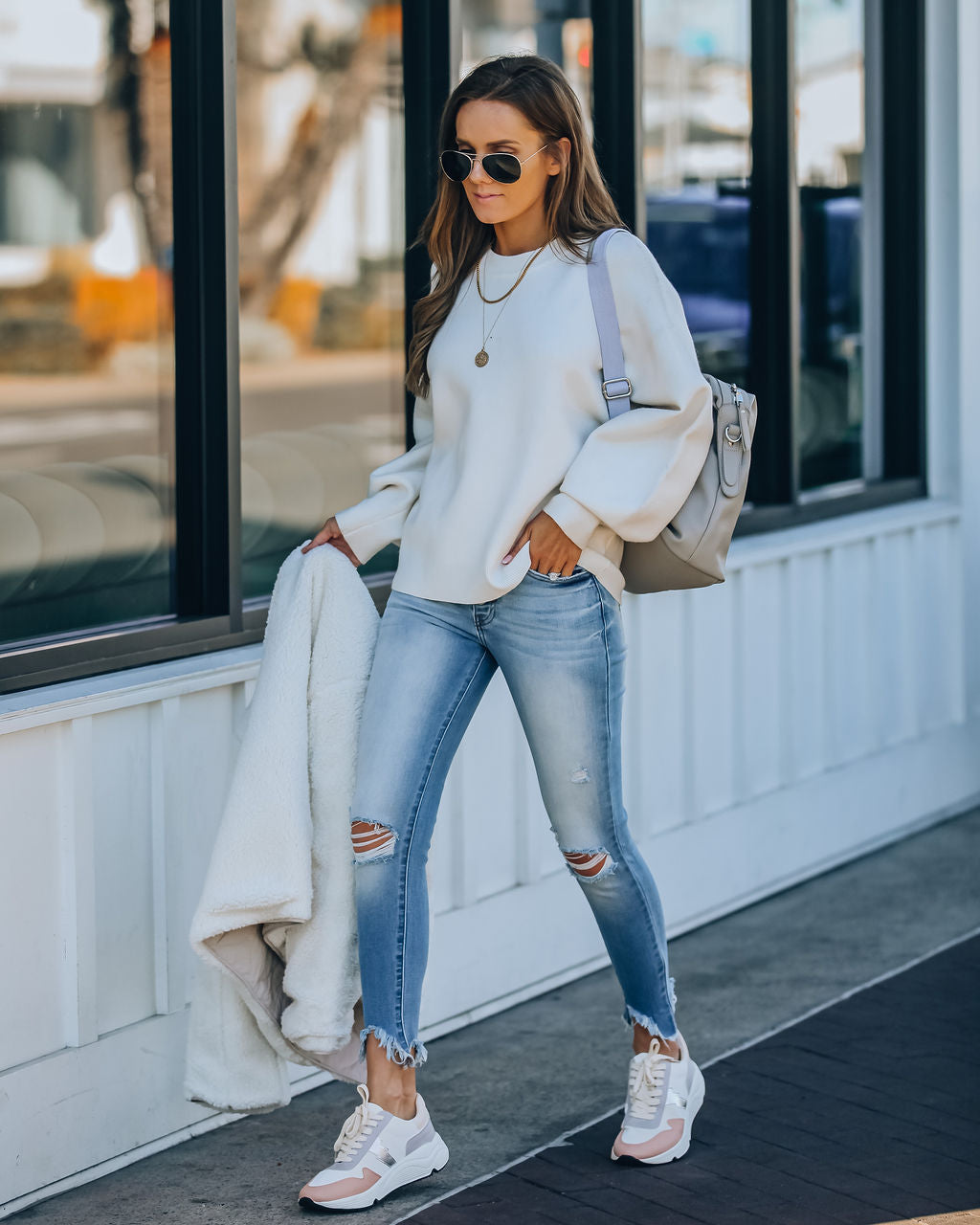 Lexa Knit Sweater - Off White