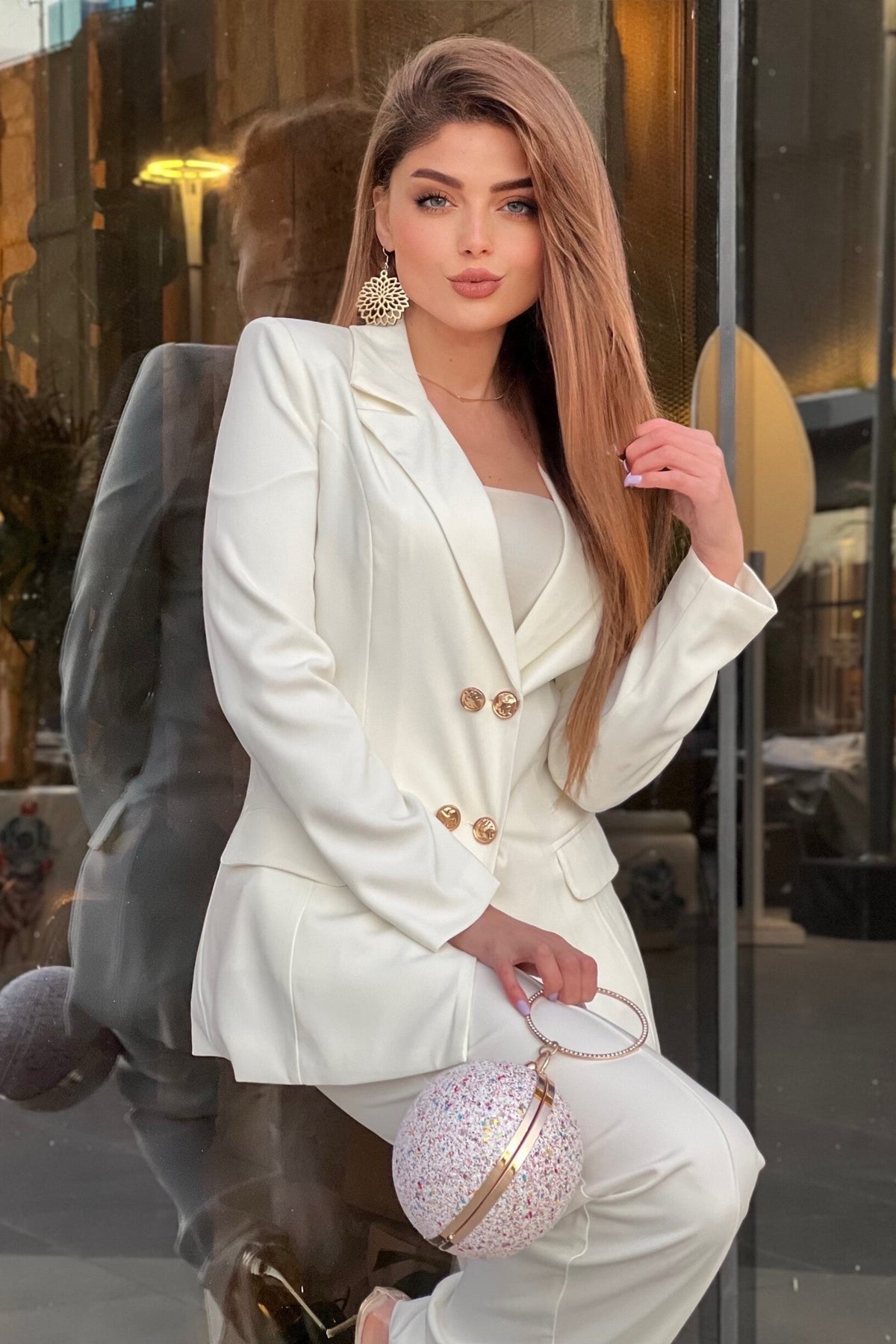 Double Breasted Blazer&Pants Suit