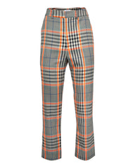Londyn Pocketed High Rise Plaid Trousers