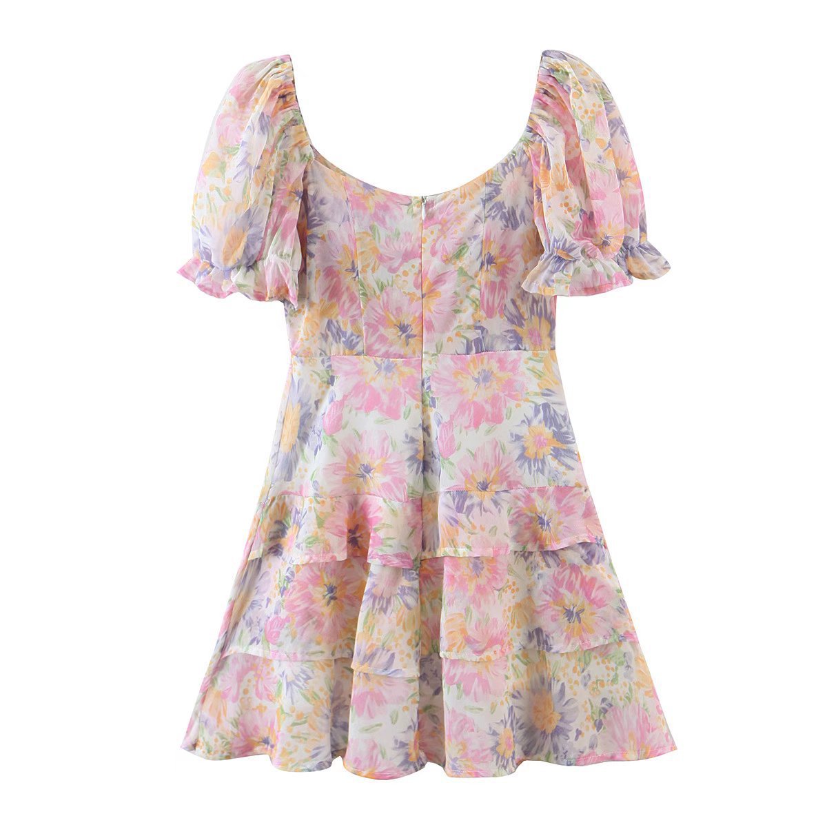 Changing Tide Floral Ruffle Cutout Romper