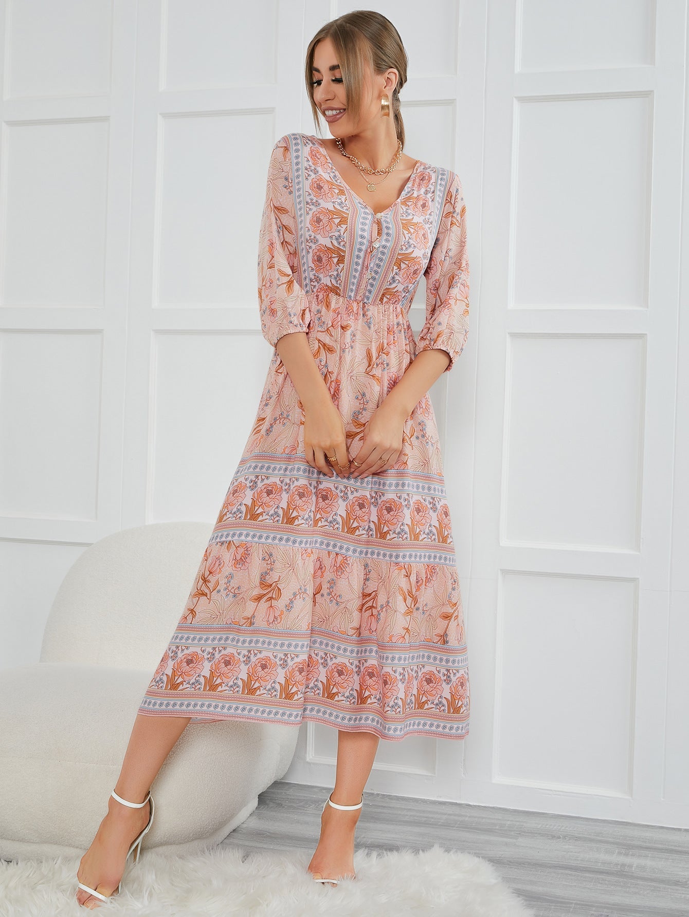 Citronella Adjustable Kimono Maxi Dress