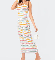 Campbell Striped Knit Maxi Dress