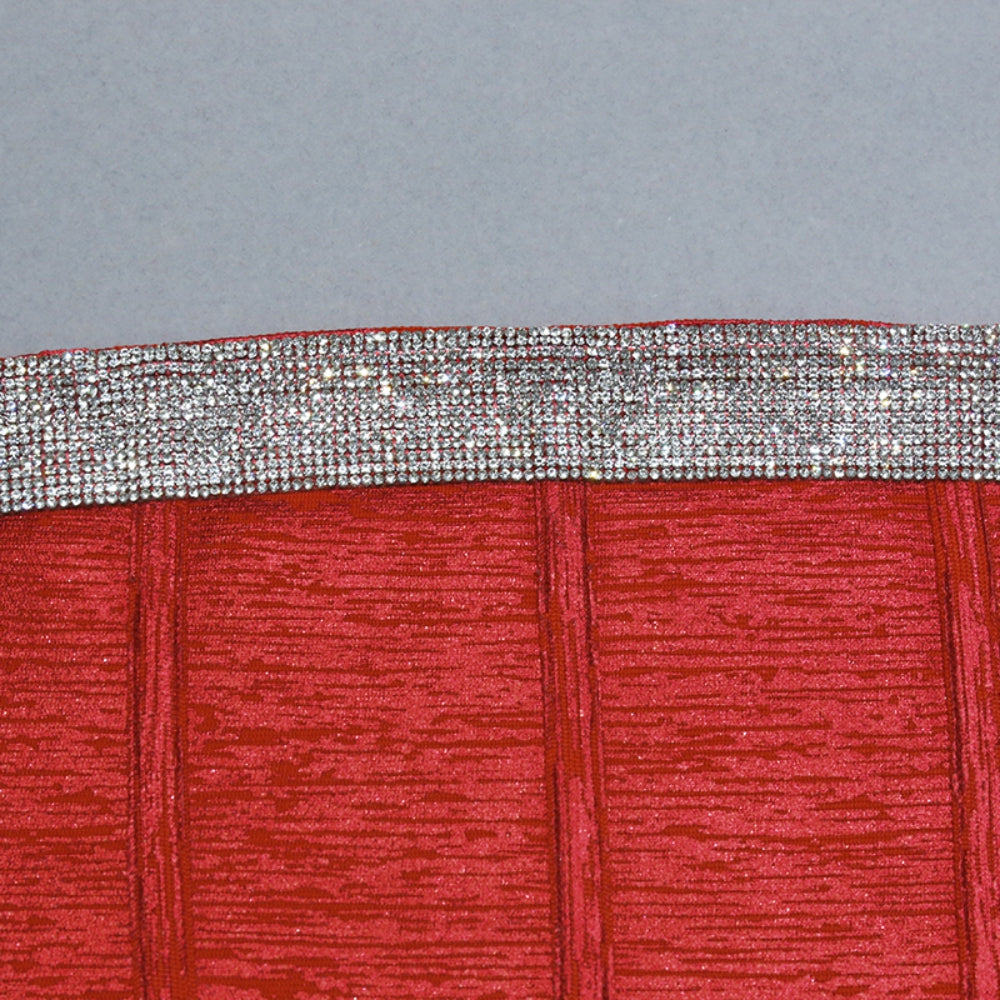 Strappy Sleeveless Diamente Embellished Bandage Set