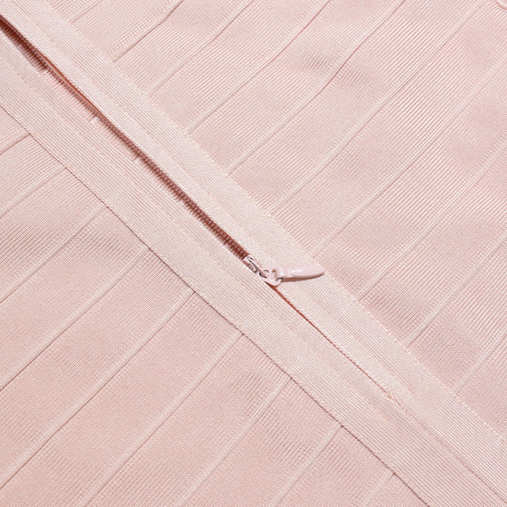 Strappy Short Sleeve Midi Striped Bandage Dress