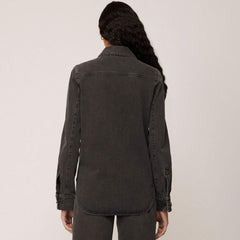 Sparkly Crystal Embellished Puff Sleeve Crop Blazer Matching Set - Black