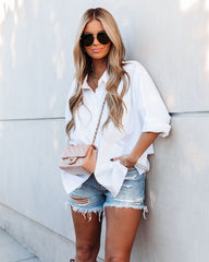 Chrissy Cotton Relaxed Button Down Shirt