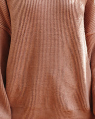 Claus For Celebration Boat Neck Sweater - Tan