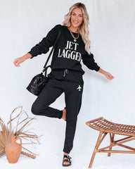 Jet Lagged Cotton Blend Pocketed Joggers