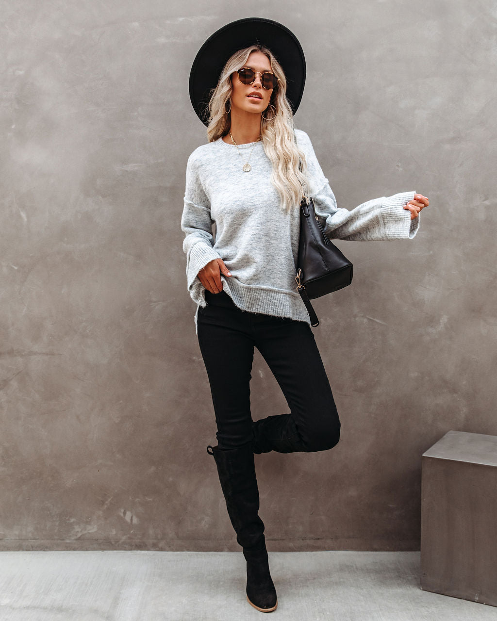 Oh, Snap Relaxed Knit Sweater
