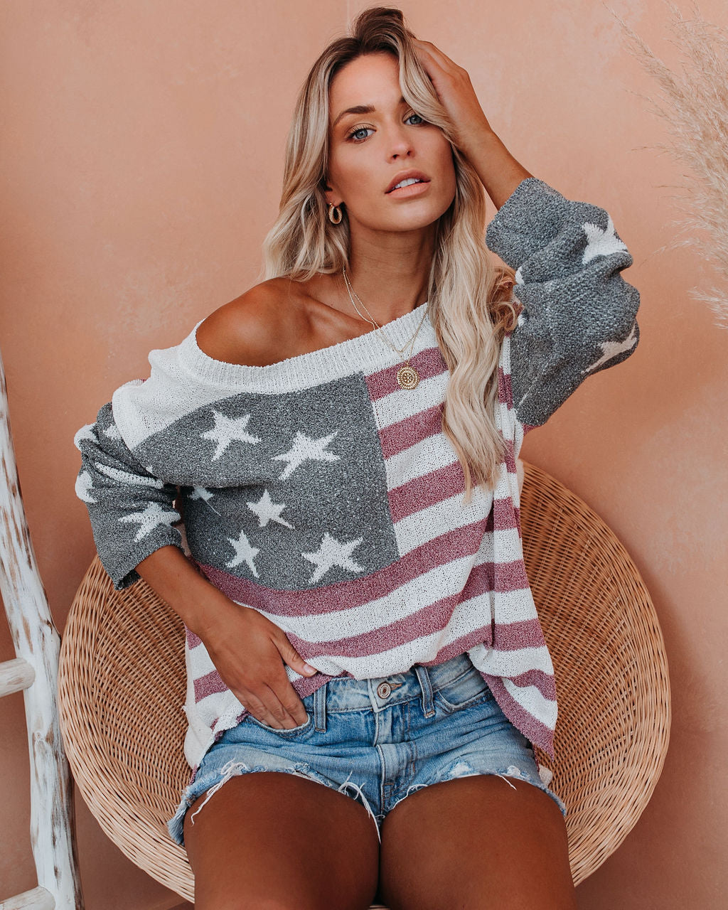 Party In The USA Relaxed Knit Pullover